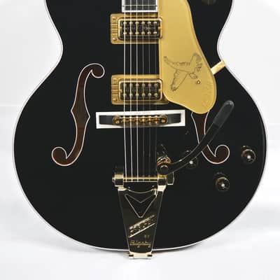 Gretsch G6136TG Pro Players Edition Falcon Gold Hardware Ebony Fingerboard 2022 Black image 2