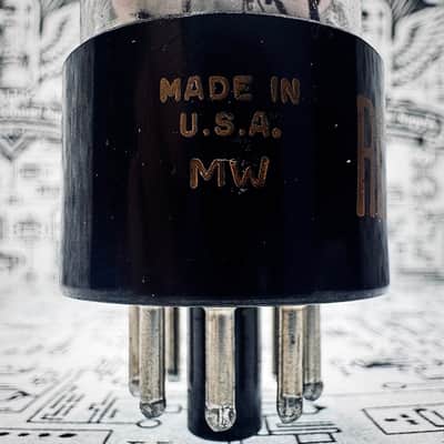 RCA 6SN7GT Black Plates Preamp Driver 1962 - Tested image 5