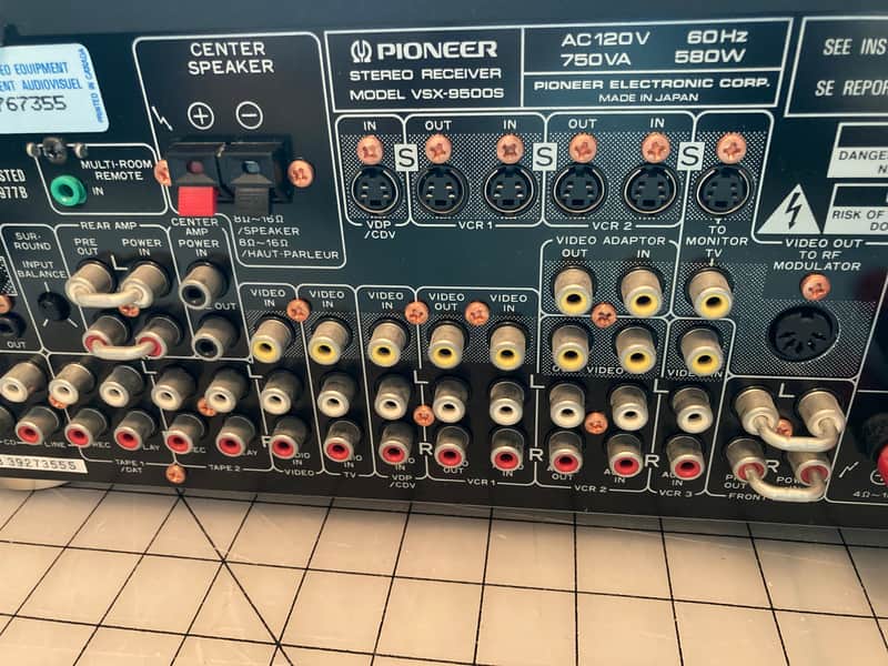 Vintage 1989 Pioneer VSX-9500S A/V High End Receiver Phono | Reverb