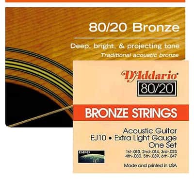 D'Addario EJ10 Set 17441 bronze image 4