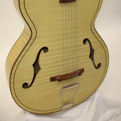 Vintage 1960's Kay K6868 Style Leader Archtop Acoustic Guitar Honey Blonde image 2