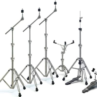 Sonor 400 Series HS475 Five-Piece Hardware Set + Bonus Boom Cymbal Stand image 1
