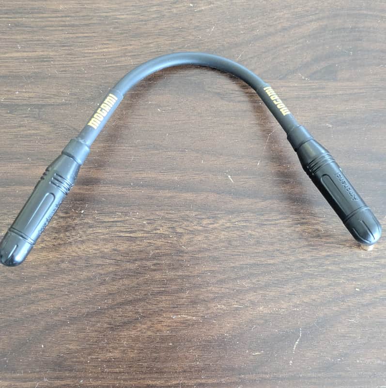 Mogami Gold Instrument-01-RR - 10 Cable 1/4" Right Angle TS to 1/4" Right Angle TS - 10" 2010s - Standard image 1