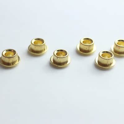 SGM Vintage Guitar Tuner Conversion Bushings, Adapter Ferrules 10mm Gold image 2
