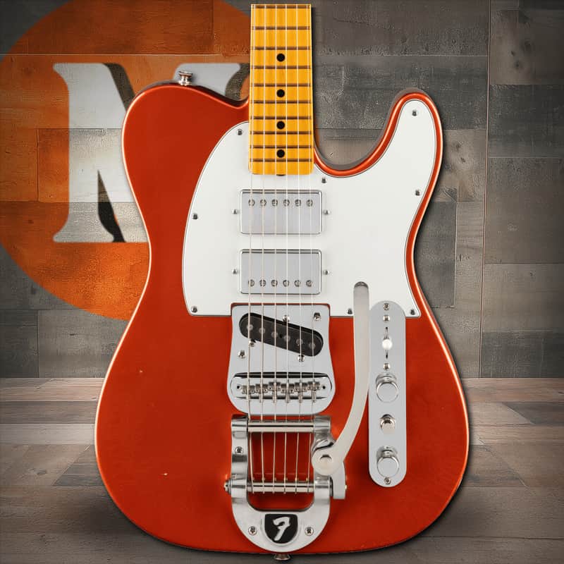 Fender Stories Collection Mike Campbell Red Dog Telecaster Maple Fingerboard - Red Dog Red image 1
