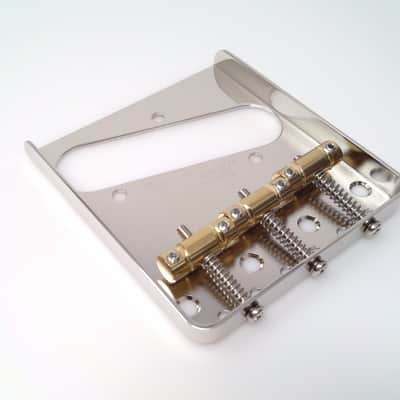 True Custom Shop® Gotoh Steel Bridge with Brass In-Tune Saddles for Fender Tele image 2