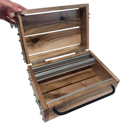 4U / 56hp LUNA Eurorack Case + LID • Walnut • Rails + Trheaded strips • Unpowered • Ready to ship image 13