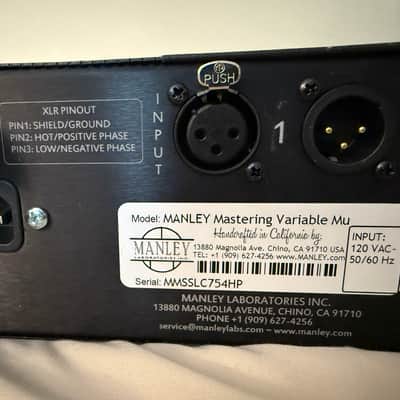 Manley Labs Variable MU Stereo Tube Compressor Limiter Mastering Version - Purple image 5