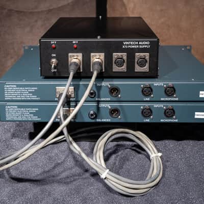 Vintech Audio Vintech Audio X73i Pair + Power Supply | Neve 1073 Style Class A Mic Preamp EQ | Pro Studio 2016 - grey image 9