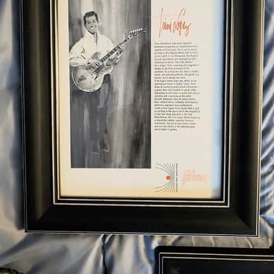 1964  Set Of 5 Vintage Gibson Guitar Ads Framed J. Smith, Wes Montgomery, Trini, Matolla, K. Burrell image 6