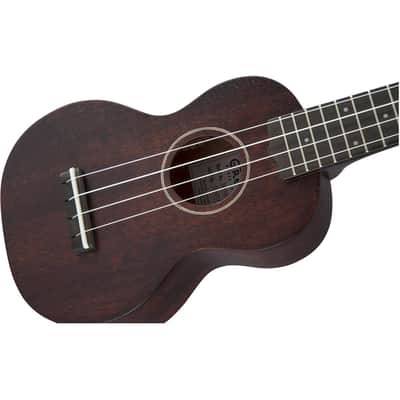 Gretsch G9100-L Soprano Long-Neck Ukulele with Gig Bag, Vintage Mahogany Stain image 15