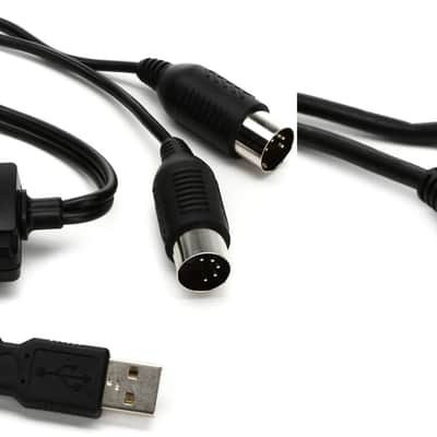 Roland UM-ONE mk2 USB MIDI Interface Bundle with Hosa USB-215AB USB 2.0 Type A to Type B Cable - 15 foot image 1