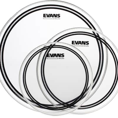 Meinl Cymbals HCS Super Set - 10/14/16/16/18/20 inch  Bundle with Evans EC2 Clear 3-piece Tom Pack - 10/12/16 inch image 3