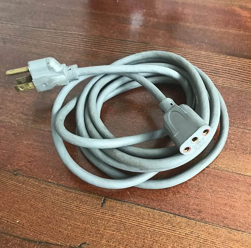 Beldon Power Cord (Cable Oberheim, Arp 2600, Buchla, Wurlitzer ) 1970s grey image 1