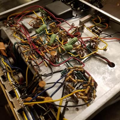 Knight 28 Watt Stereo Integrated Tube Amp EL84 40 Watt Max Hi-Fi KN735 KN-735 1962 image 15