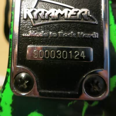 Kramer Striker FR-400-S (FR400S) Green Crackle Finish 24-Fret EMG Humbucker w/ Gig Bag image 7