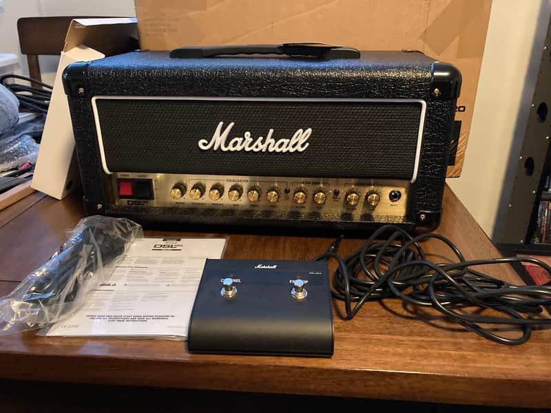 Marshall DSL20HR 2-Channel 20-Watt Guitar Amp Head 2018 - Present - Black image 1