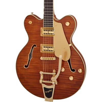 Gretsch LTD Broadkaster Semi-hollowbody Electric Guitar - Roundup Orange Stain image 1