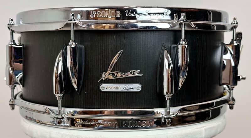 Sonor 5.75x14" Vintage Series Snare Drum - Black Stain image 1