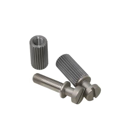 Vintage Length VOS Aged Nickel Steel Tailpiece Mounting Studs Posts incl. Vintage Steel Anchors for Gibson guitars image 1