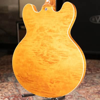 Gibson ES-335 Figured Semi-Hollow Electric Guitar - Honey Amber with Hardshell Case image 2