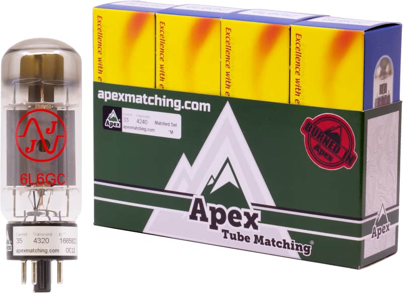JJ Electronic 6L6GC Power Tube Apex Matched Quad w/ Burn-In. New with Full Warranty!