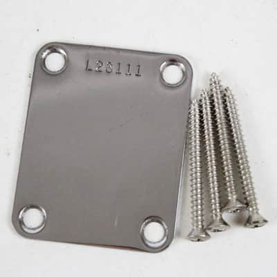1963 Vintage Fender Jaguar/Jazzmaster/Stratocaster/Telecaster NeckPlate USA 1960s Pre-CBS L-Series image 1