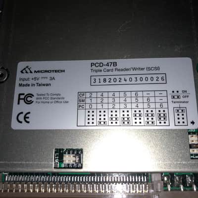Microtech PCD-47B SCSI Triple Card Reader 3.5" for Akai MPC, Ensoniq EPS & ASR, etc CF 2000xl image 5