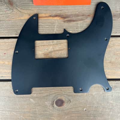Real Life Relics Black Telecaster® Pickguard 1 Ply 8 Hole Bakelite Humbucker Opening   [PGAV5]]