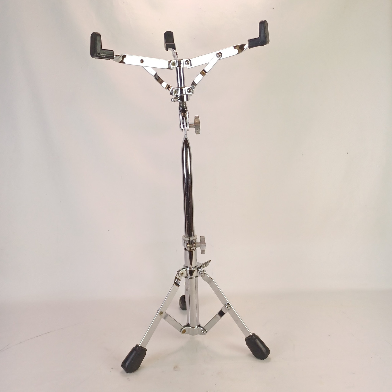 Pearl 70s Snare Drum Stand Single-Braced Tripod + Basket Chrome Plating Vintage — main photograph