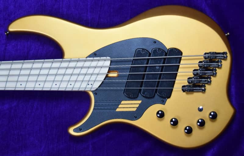 Dingwall NG-3 5 String LEFTY, Matte Gold Metallic / Maple *In Stock! image 1