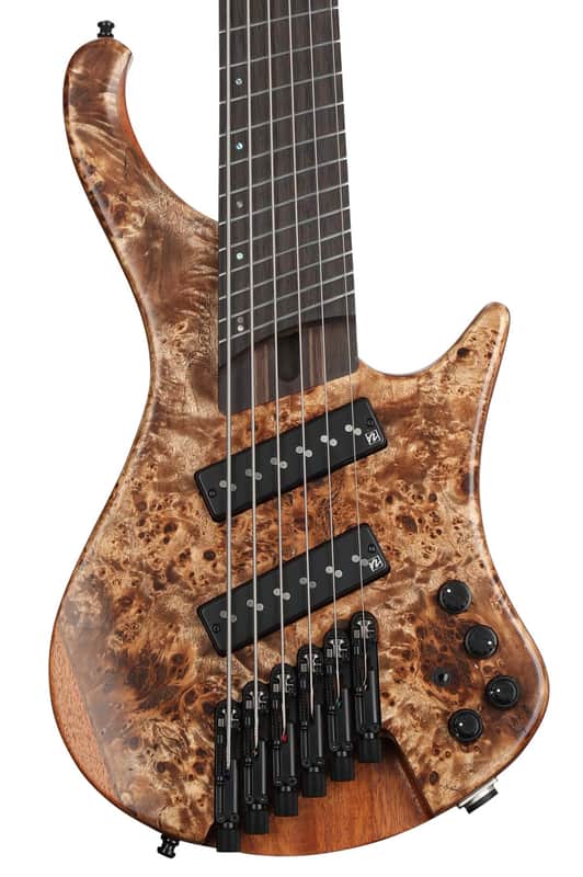 Ibanez EHB Ergonomic Headless 6-string Multi-scale Bass Guitar - Antique Brown Stained Low Gloss image 1