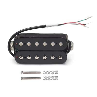 Alnico II Black Guitar Humbucker Pickups Neck and Bridge Set image 3