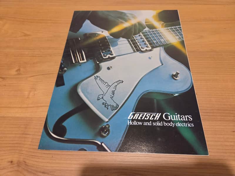 Vintage 1972 Gretsch Hollow and Solidbody Electric Guitar Catalog! Rare, Original Case Candy, Paperwork! image 1