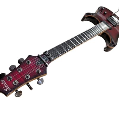 Schecter Banshee-6 FR Active 2013 - 2015 - Crimson Red Burst image 2