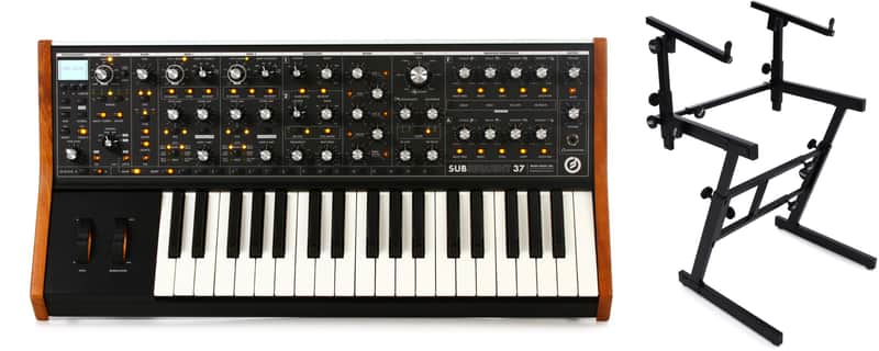 Moog Subsequent 37 Analog Synthesizer Bundle with On-Stage KS7365