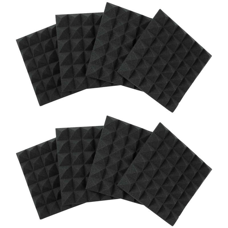 Gator 2" Thick 12x12" Acoustic Foam Panel Studio Soundproofing Wall Tiles 8 Pk image 1
