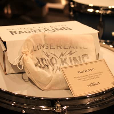 Slingerland Radio King 4-pcs Blue/Silver Lacquer Drum Set (20-12-14-14) - New! image 17