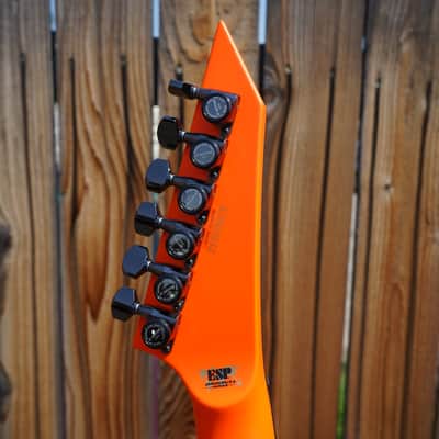 ESP CUSTOM SHOP M-II CTM/M Neon Orange 6-String Electric Guitar w/ Hard Case (2025) image 6