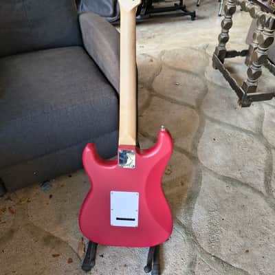 Fender Squier Debut Series Stratocaster HSS Electric Guitar 2026 - Satin Red image 4