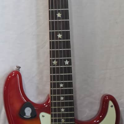 Squier Standard Stratocaster 2006 with Rosewood Fretboard in HS Case - Cherry Sunburst image 2