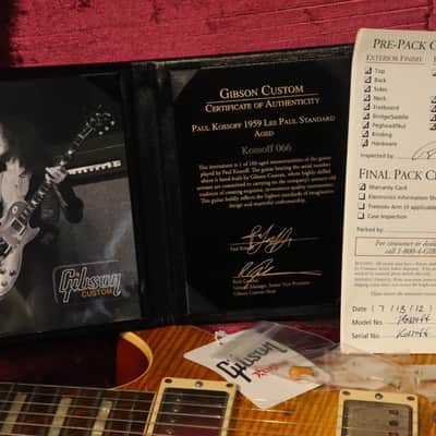 Gibson Custom shop Lespaul’59 1959 Paul Kossoff Murphy Aged Limited 100 Only 2012 image 7