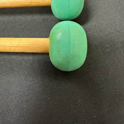 VINTAGE Mike Balter 4B Mallets, Medium Light Green Rubber, Birch-EXCELLENT #2 image 4