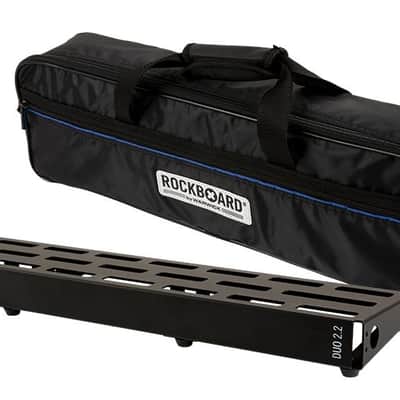 Rockboard DUO 2.2 Pedalboard with Gig Bag Black image 1