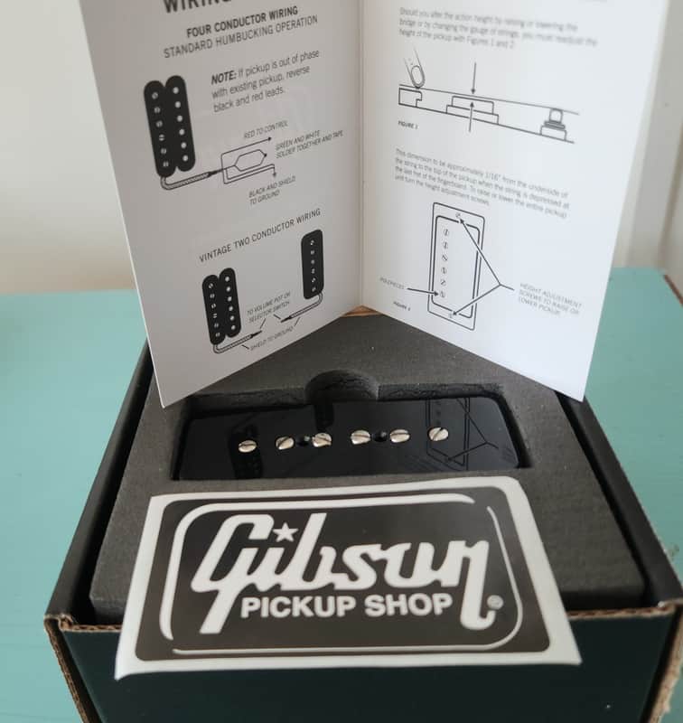 Gibson P-90 Soapbar Pickup Neck Position/ Low Wind - Black image 1