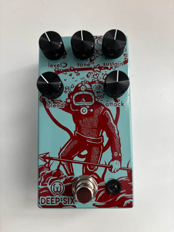 Walrus Audio Deep Six Compressor V3 2018 - 2021 - Blue / Red Diver image 1