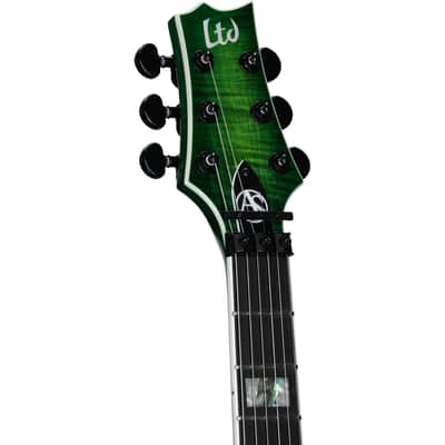 ESP LTD Alex Skolnick AS-1 Signature Electric Guitar - Lime Burst/Lime Green image 8