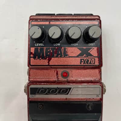 DOD Digitech FX70 Metal X Distortion Corrosion Rare Vintage Guitar Effect Pedal image 3
