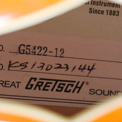 Gretsch 2013 G5422DC-12 Electromatic Hollow Body 12 String Electric Guitar with Case image 6