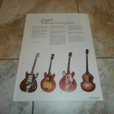 Vintage 1970 Greco Acoustic and Electric Guitars Catalog! Rare, Original Case Candy, Paperwork! image 3